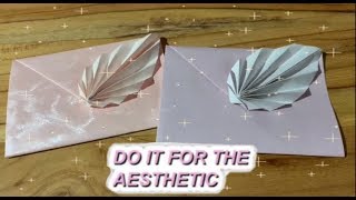 En Kolay Hediyelik Süslü Zarf Yapımı  How To Make A Very Easy Envelope  Origami [upl. by Nire816]