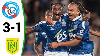 Strasbourg vs Nantes 31 Andrey Santos Goal All Goals and Extended Highlights [upl. by Burta442]