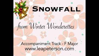 Snowfall  Accompaniment Track [upl. by Pam]