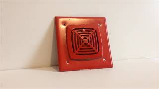 Edwards 881ALDAW quotAdaptahornquot Vintage Fire Alarm Horn Test [upl. by Bree]