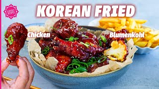 Mach das beste Soulfood zuhause Korean Fried Chicken amp Blumenkohl  KFC [upl. by Yuk]