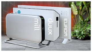 Electric heaters Duux Edge vs Mill SG2000LED vs Eurom Alutherm 2000 [upl. by Nnainot]