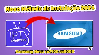 Desbloqueio e Instalação App IPTV Smarters Pro na TV SAMSUNG  Tizen cu7700 cu8000 Novo método [upl. by Nytnerb]