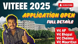 VITEEE 2025 Forms are OUT   Vit Vellore  Vit University  Vit Chennai  Vit Ap  Vijaywada [upl. by Hanselka]