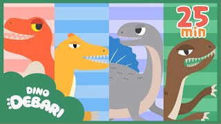 BEST Dino Songs Compilation🦖  Trex Brachiosaurus more  Nursery Rhymes amp Kids Songs  DebariTV [upl. by Arannahs]