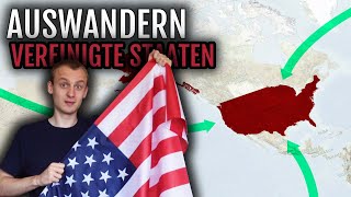 Auswandern USA 🇺🇸  Vorteile Erfahrungsbericht Vorgehen [upl. by Neeleuqcaj411]