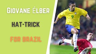 Giovane Élber Brazil Hat Trick against Ecuador 1998 [upl. by Heisel]