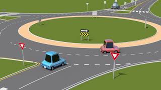 How to yield enter and exit when using a roundabout [upl. by Shornick]