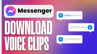 How To Download Voice Clip From Messenger EASY [upl. by Rosel]