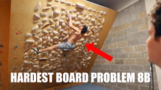 Setting The Hardest Board Problem at our Gym 8B V13 [upl. by Llerdnad462]