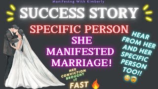 AMAZING 🔥SPECIFIC PERSON 💍MARRIAGE SUCCESS STORY🔥HEAR DIRECTLY FROM HER SP TOO🤯🔥 [upl. by Ellenwahs578]