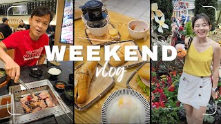 WEEKEND VLOG  Carnival of Flowers Li Nings new store The Viet Roti Celebrating Dads birthday [upl. by Dolora]