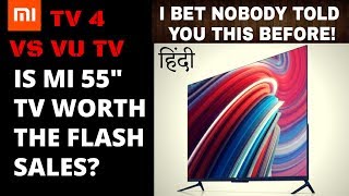 MUST WATCH Should You Buy Mi 55inch 4k Smart TV 4  Mi 55 inch 4k TV VS Vu 55 inch 4k TV  Review [upl. by Norud555]