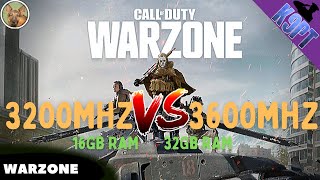 Ram 3200Mhz Vs 3600MHZ no Warzone vale a pena [upl. by Meakem454]