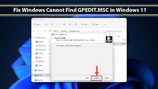 Fix Windows Cannot Find GPEDITMSC on Windows 11  Windows GPEDITMSC Missing  GPEDITMSC [upl. by Leda]