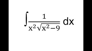 Integrales  Sustitución trigonométrica Ejemplo 2 [upl. by Beaston127]