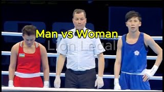 Video of Lin Yu Ting male who will compete against WOMEN IN OLYMPICS BOXING  Crazy IOC Rules [upl. by Nattie]