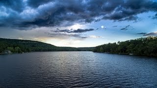 Aerial Q500 4k Pocono Lake Pennsylvania [upl. by Low]