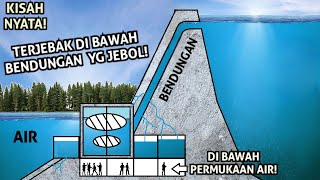 TERJEBAKK DI BAWAH BENDUNGAN TERBESAR Turbin Jebol dan Menenggelamkann Ruang Bawah Bendungan [upl. by Sybyl]