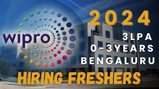 Wipro Hiring Freshers  Associate in Bengaluru  2024 [upl. by Nyrad166]