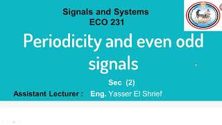 Periodic and Aperiodic Signals [upl. by Anyal]