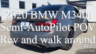 2020 BMW M340i Dravit Grey With Ivory semiauto Pilot POV [upl. by Ainnat]