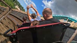 Europa Park Wodan 3rd Row Left Side POV July 2024 [upl. by Encratia260]