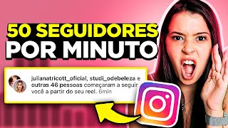 COMO GANHAR 50 SEGUIDORES POR MINUTO NO INSTAGRAM DE GRAÇA SEM ANÚNCIO [upl. by Ennayr]