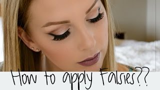 How To Apply False Eyelashes  TUTORIAL  Ardell Lashes [upl. by Mancino507]