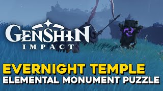 Genshin Impact Evernight Temple Elemental Monument Puzzle Solution [upl. by Germayne438]