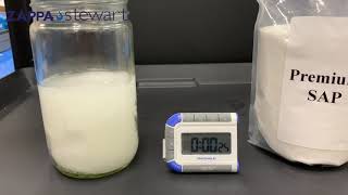 SAP Absorption Speed vs Permeability for Waste Solidification [upl. by Brody]