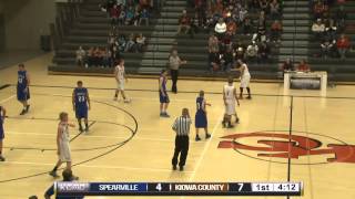 Kiowa County Basketball vs Spearville 22814 [upl. by Idak]