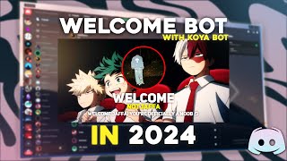 How To Get a WELCOME BOT on Discord For FREE in 2024 Koya Bot [upl. by Aicrop]