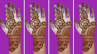 💞❤️Mehndi design 2024 new style simple  Mehandi ka design Mendini design back hand  Mandhi digene [upl. by Ayikal622]