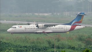 Novoair landing at Sylhet airport from Dhaka [upl. by Azerila]