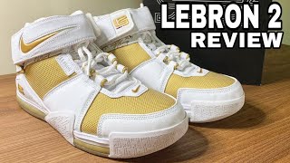 Nike Lebron 2 Metallic Gold 2022 Maccabi PE Sneaker Review [upl. by Adnilahs703]