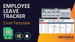 Employee Leave Tracker amp Vacation Planner  Manage Staff Holidays Easily in Excel [upl. by Sirob]