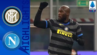 Inter 10 Napoli  Lukaku Takes Inter to Within a Point of the Top  Serie A TIM [upl. by Nahta898]