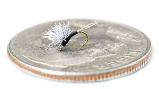 One of the Most Effective Midge Dry Flies Ever  Easy Wing Bunny Midge  Fly Tying Tutorial [upl. by Neevan]