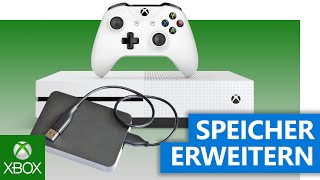 Externe Festplatte an deine Xbox anschließen  Xbox Tech Guide Tutorial [upl. by Oreves]