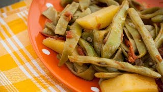 Greekstyle green beans  Fasolakia recipe  My Greek Salad [upl. by Portuna951]