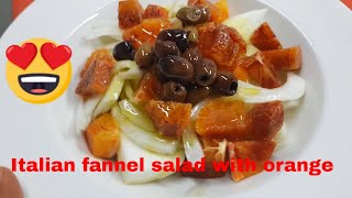 Fennel salad with orange in Italian style [upl. by Hasina331]