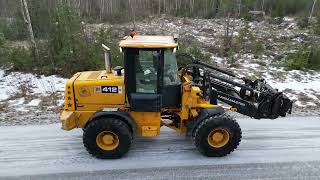 Huutokaupatcom myy pyöräkuormaaja JCB 412s 2004 [upl. by Canotas]