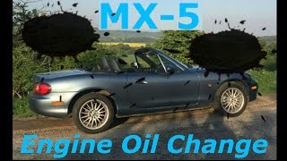 How to change the engine oil on your Mazda MX5 MK2 Miata NB [upl. by Eel497]