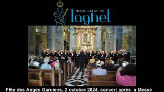 Début et la fin du concert du Choeur dhommes de HombourgHaut à Notre Dame de Laghet [upl. by Lin784]