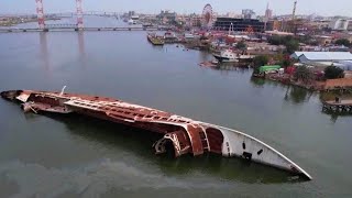 Saddam Hussein’s Yacht Decaying in Waters Off Iraq [upl. by Swagerty314]