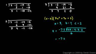 Algebra 2 607e  Rational Zeros Theorem Part 5 [upl. by Oirasan]