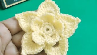 This Crochet Flower Pattern is absolutely amazing Easy Crochet Flower pattern [upl. by Berliner]