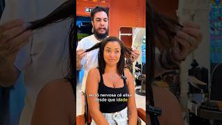 😱 17 anos alisando o cabelo 😱 INSTA rodrigovizu bigchop cabelo cabelocacheado hairstyle [upl. by Jerol]