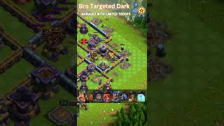 Bro managed for Dark Elixir  Clash of Clans  shorts clashofclans coc [upl. by Sillig]